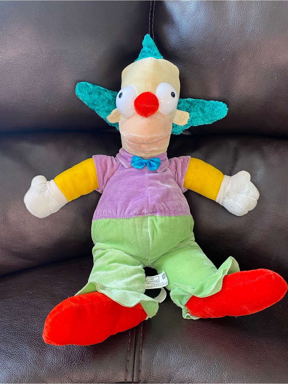 Vintage 2005 Nanco The Simpsons Krusty The Clown 22” Matt Groening Plush Y2K